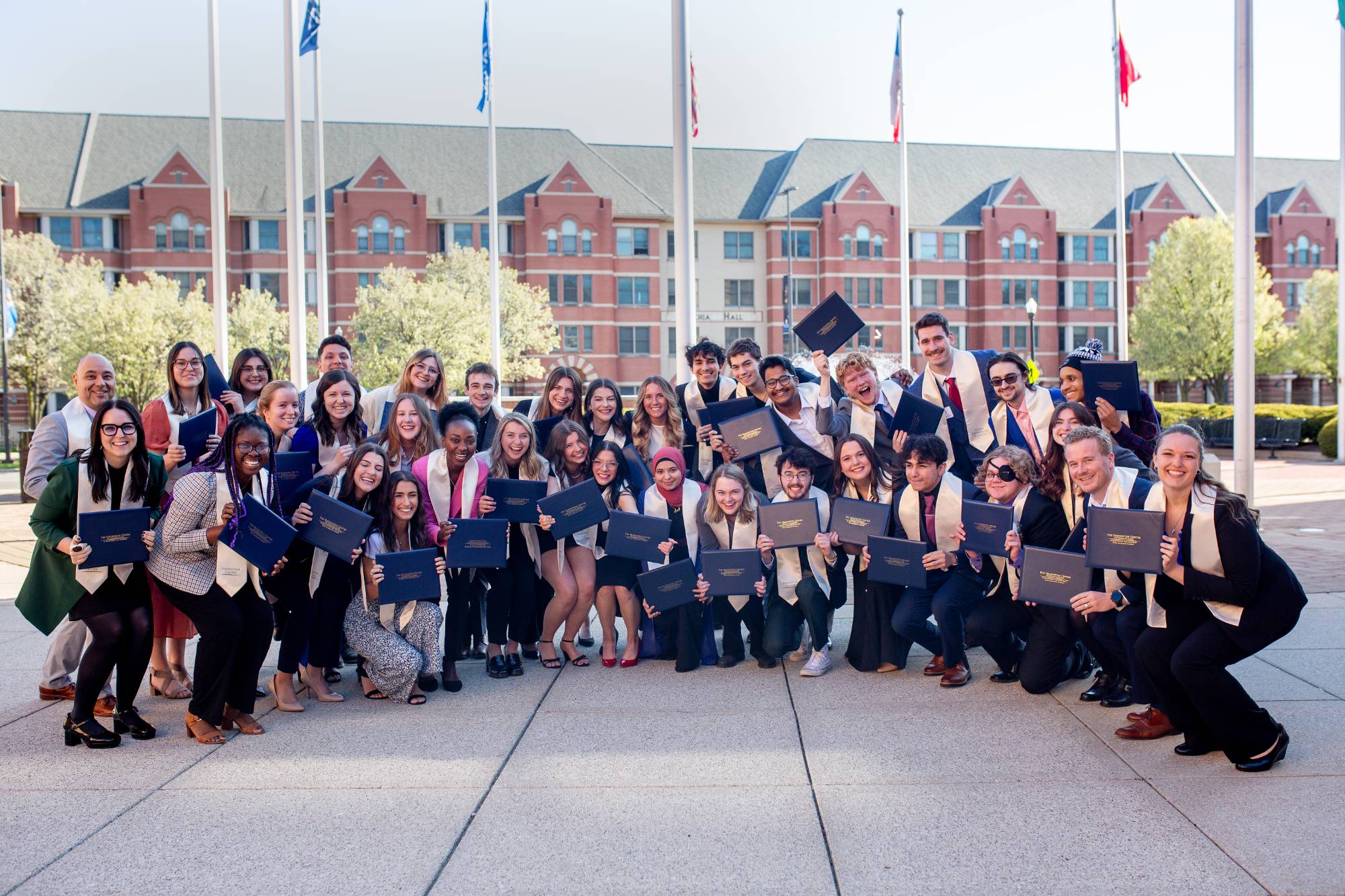 students with diplomas